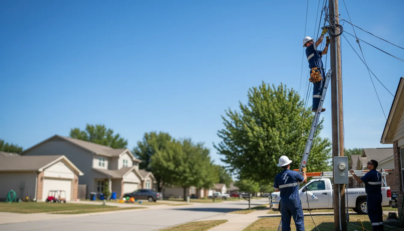 Residential electrician providing installation services in Fairmont, NC
